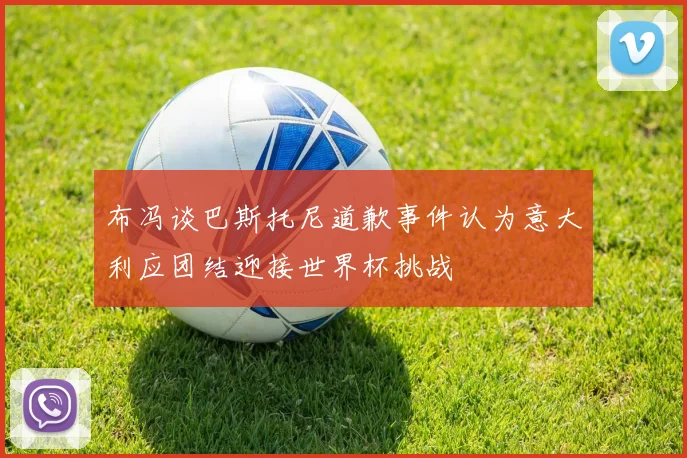 布冯谈巴斯托尼道歉事件认为意大利应团结迎接世界杯挑战